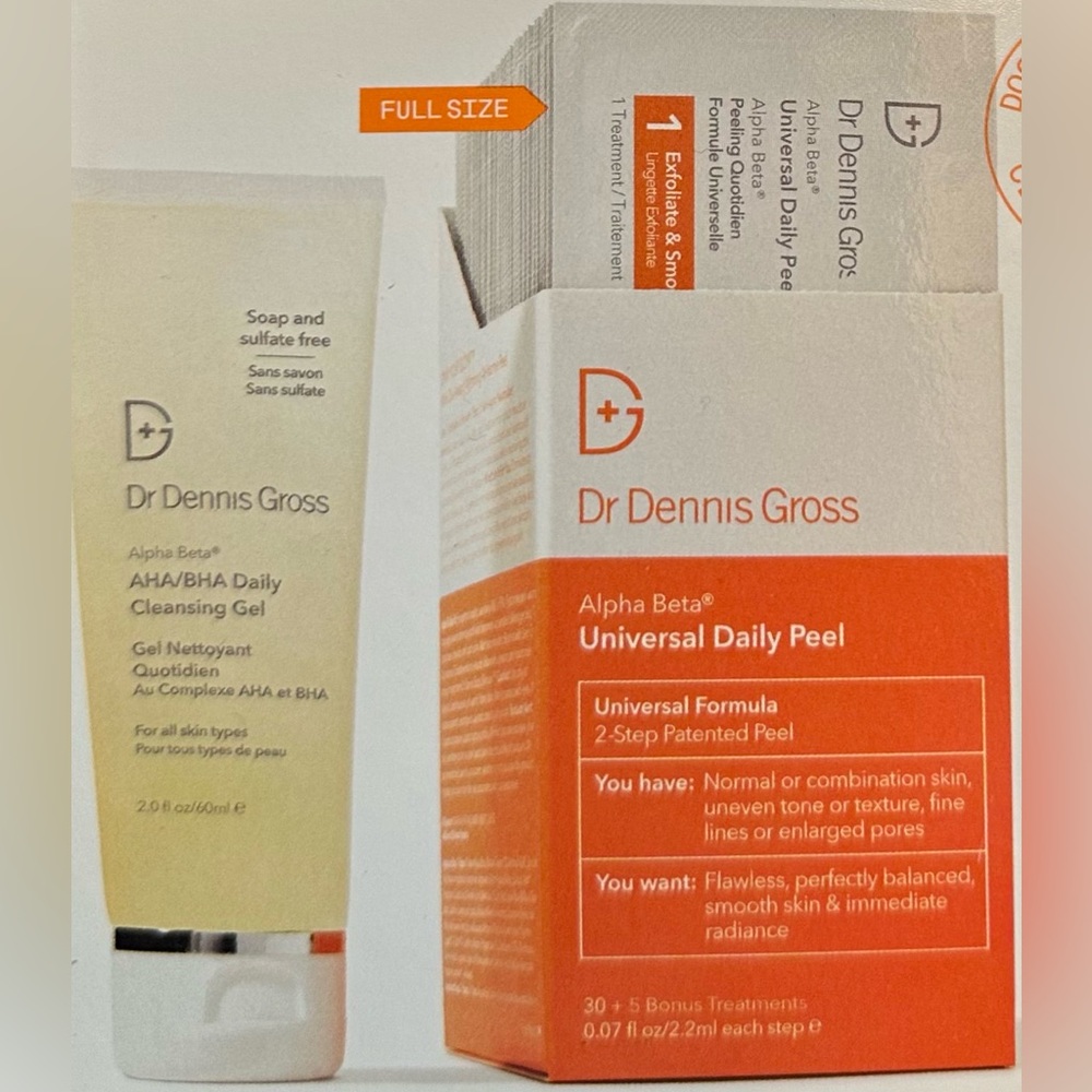Alpha Beta Universal Daily Peel Pads + Cleanser NIB